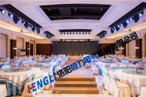 洛陽河洛宴大酒店宴會廳舞臺設(shè)備成功安裝案例